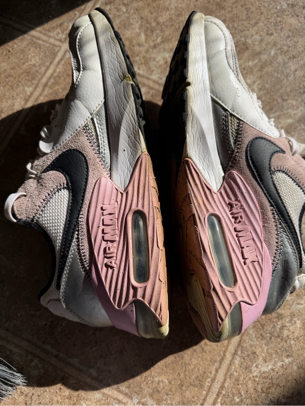 Nike Women’s Air Max Sneakers - White, Pink, Black